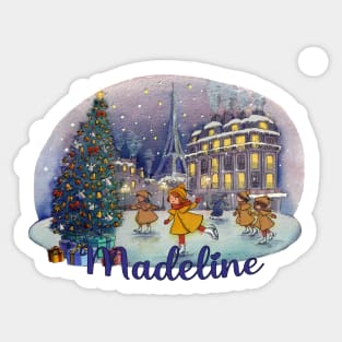 Madeline Christmas in Paris Sticker